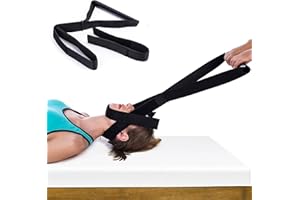 Neck Stretcher Strap - Decompression Tool for Spine Chiropractic, Cervical Traction Device for Neck Pain Relief with Comforta