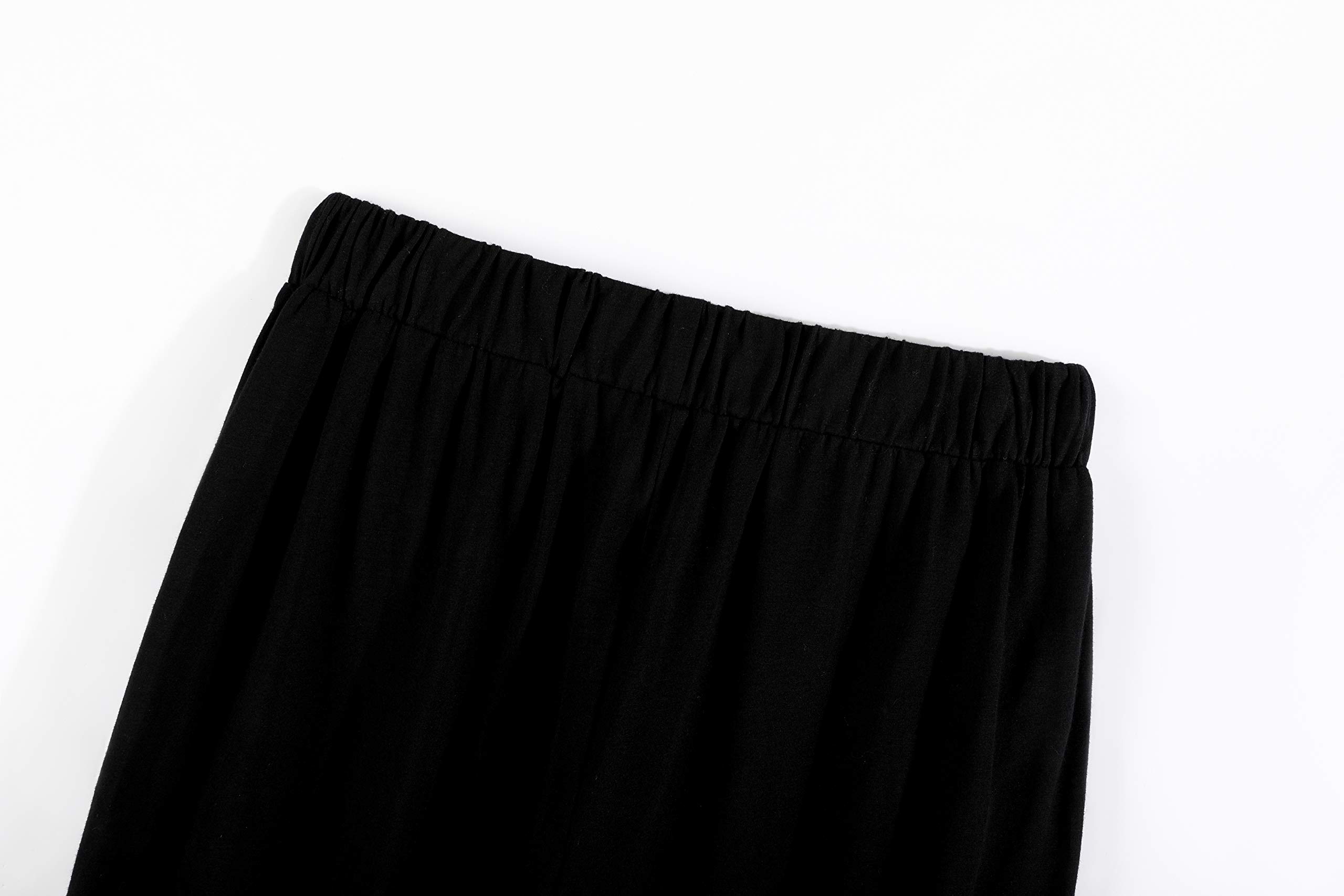 Suntasty Mens Lounge Pants Pyjama Trouser Lounge Wear Plain PJ Bottoms Nightwear(SP1001M/blackXL)