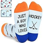HAPPYPOP Birthday Gift for Boys - Kids Soccer Basketball Baseball Hockey Socks with Cards