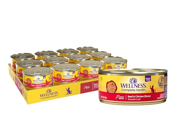 WELLNESS COMPLETE HEALTH PATE ADULT CANNED WET CAT...