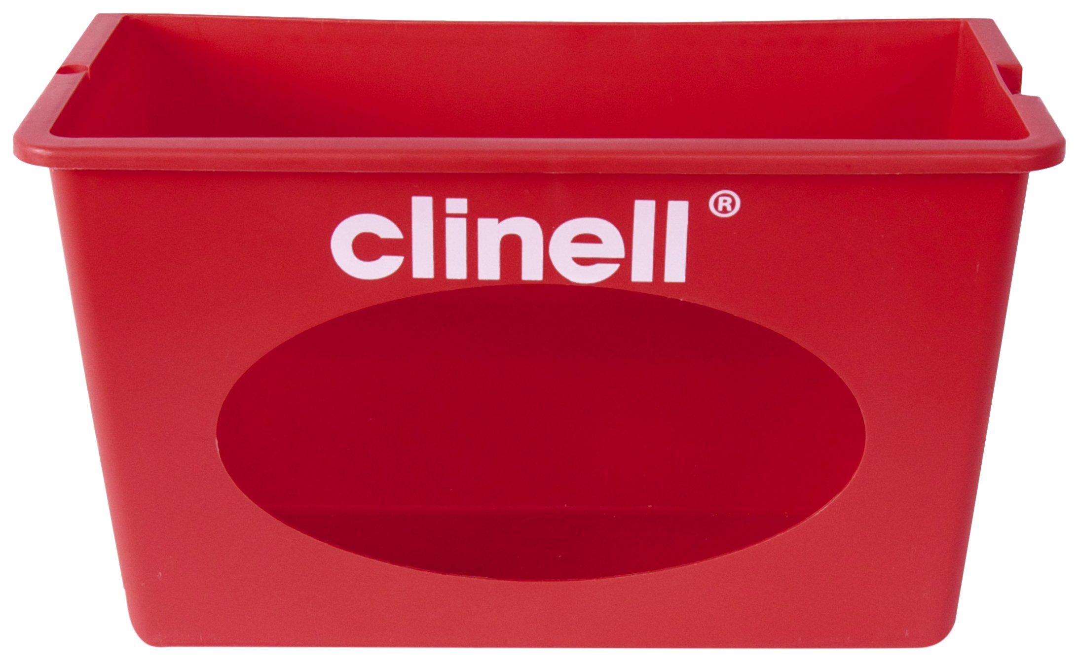 Clinell Wall Mount Dispenser - Wipe Dispenser - Easy to Clean, Ideal for Hospitals and Care Homes - Red