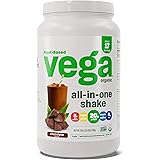 Vega Organic All-in-One Vegan Protein Powder Chocolate (17 Servings) Superfood Ingredients, Vitamins for Immunity Support, Ke