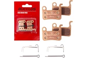 BUCKLOS Bike Disc Brake Pads - Bicycle Disk Brake Pads for Zoom/Shimano Deore XT XTR LX SLX Hone Alfine Saint for Ebike/Mountain Bike/Electric Bike/Road/Scooter