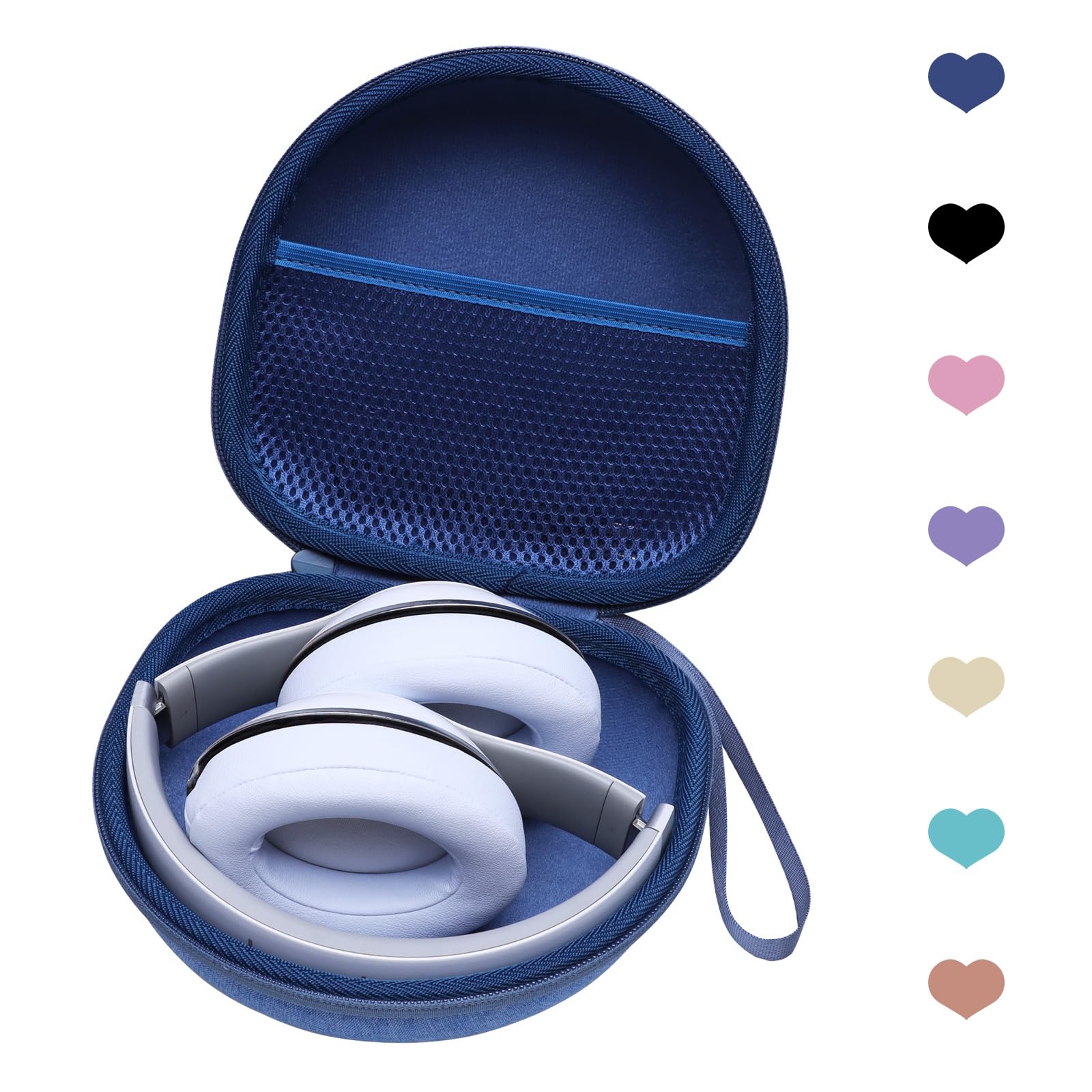 Photo 1 of Headphone Case Compatible with BERIBES/TOZO/KVIDIO/Beats/Soundcore Anker Noise Cancelling Over-Ear Headphones, Blue