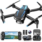 Drone with 1080P Camera, Foldable Remote Control Quadcopter for Adults Beginners, Mini Drone with Stable Hover, Waypoint Fly, 3D Flips, One Key Start, 2 Batteries, Easy to Fly Indoors &amp; Outdoors