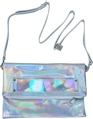 holographic clutch bag