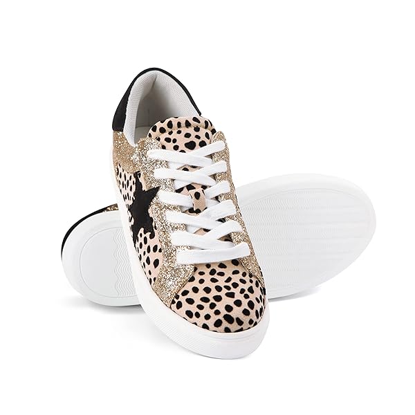 PARTY WOMEN’S FASHION SNEAKER LACE UP LOW TOP COMFORTABLE CUSHIONED WALKING SHOES,PODCAST,ROSE GOLD,9
