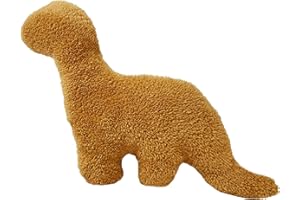 Isaacalyx Brontosaurus-16 inch Dino Chicken Nugget Plush, Soft Dinosaur Chicken Nuggets Pillow for Birthday Gifts, Dinosaur Theme Party Decorations (Brontosaurus, Small)