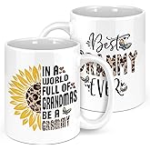 Bgsnbsha Grammy Christmas Gifts for Grandma 11oz Mug, Mothers Day Gifts For Grammy, Grammies Birthday Gift Ideas, Best Grammies Ever Mug