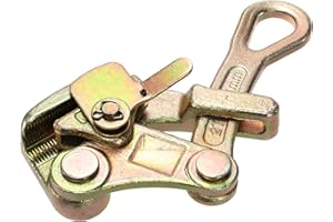 WRINGKIT 4400lb Cable Grip Steel Wire Gripper, 2 Ton Cable Puller Tool for 4-22 mm Wire Rope, Cable Tensioner with Swing Latc