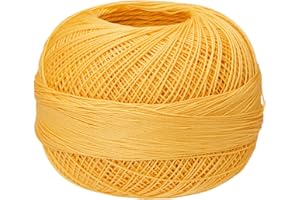 Handy Hands Lizbeth Premium Cotton Thread, Medium, Golden Yellow,HH40613