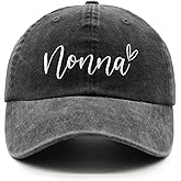 Chilltreads Nonna Hat for Women, Adjustable Embroidered Baseball Cap for Italian Grandma