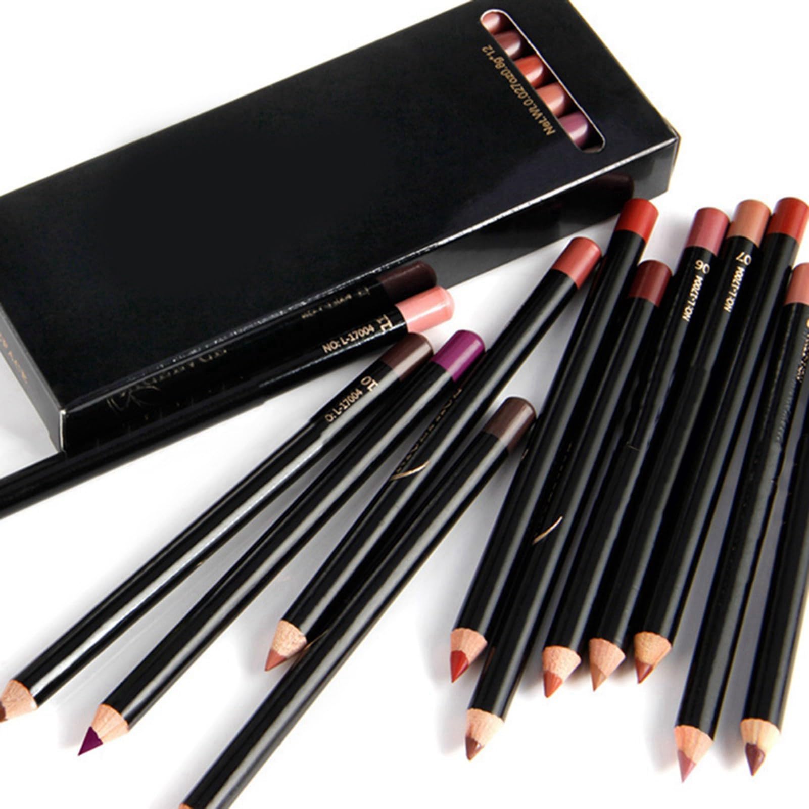 12 Colors/Set Lip Liner,Waterproof Long-lasting Lip Liner Pencil,Matte Lipliner Set Makeup Cosmetic