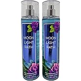 Bath & Body Works Moonlight Path Fine Fragrance Mist - Value Pack Lot of 2 (Moonlight Path)