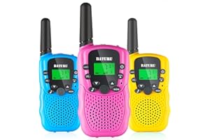 BATURU Walkie Talkies for Kids - 3-Mile Long Range, 22 Channels, Fun Birthday Gift for Boys & Girls Ages 5-10, Outdoor Toys for Camping & Backyard Play