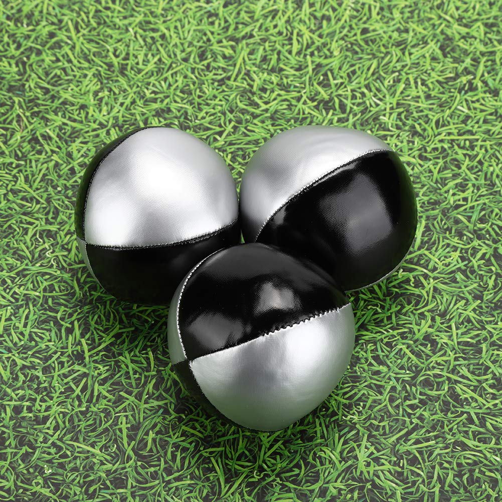 3PCS Juggling Ball PU Leather Fine Colloidal Particle Indoor Leisure Portable