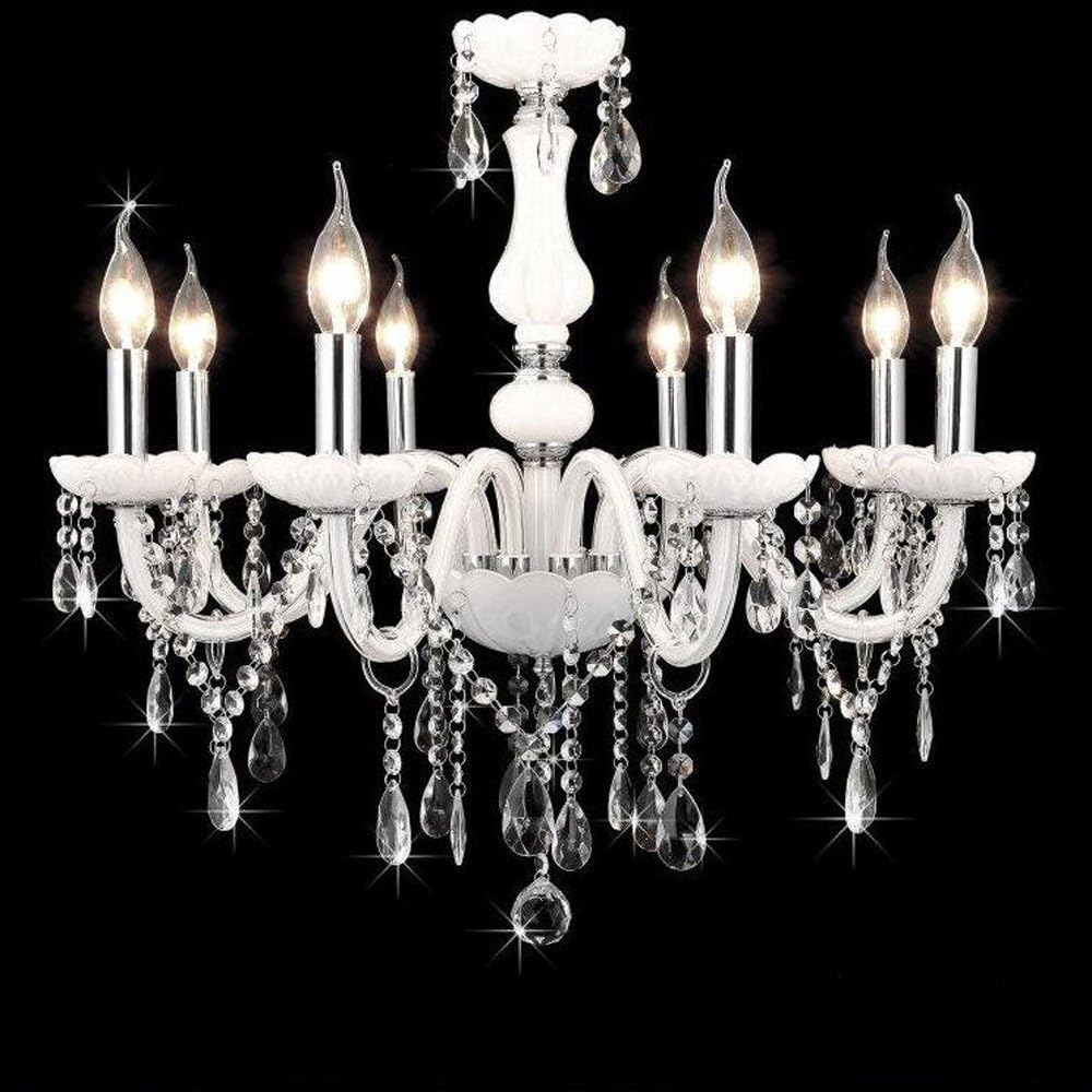 Aiwen Crystal Chandelier European Retro Crystal Candle Pendant Ceiling Lamp-8 Lights [Energy Class A]