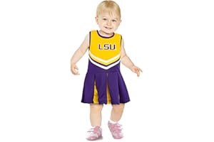 Little King NCAA Infant/Toddler Girls One Piece Team Cheer Jumper Dress Sizes 6M 12M 18M 2T 3T 4T
