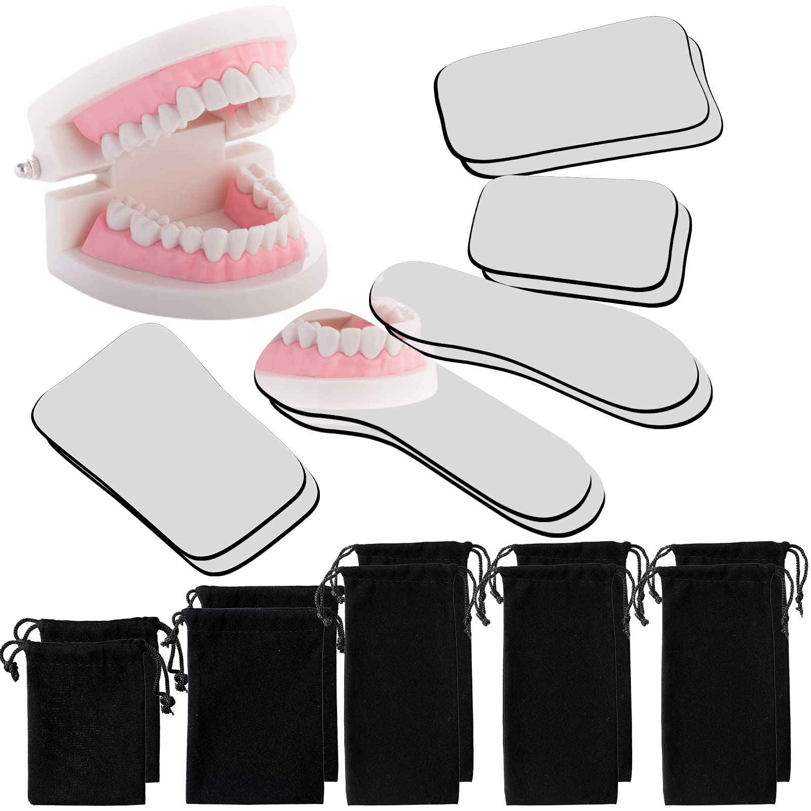 10 Pieces Dental Mouth Mirror Occlusal Reflector