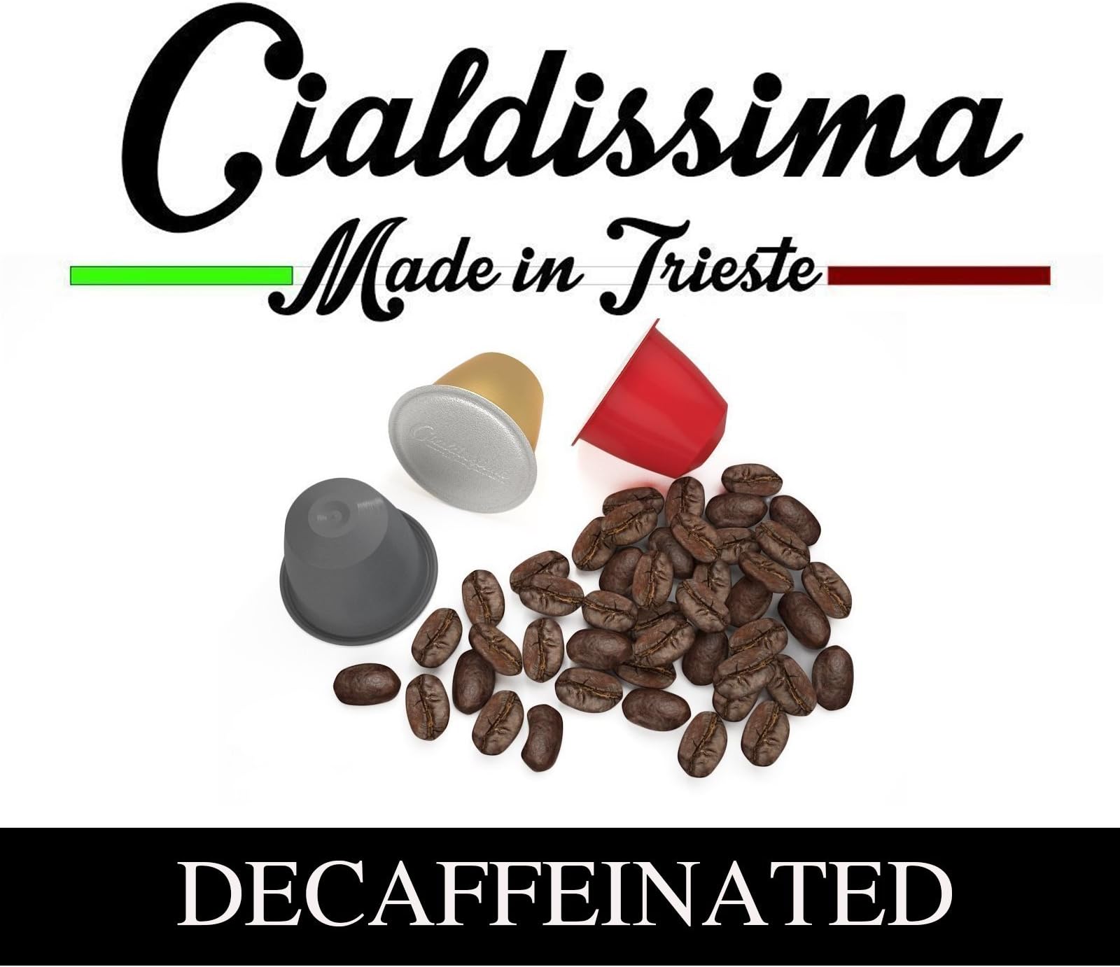100 Cialdissima Compatible Decaffeinated Capsules