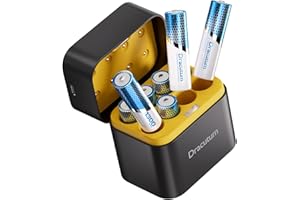 Dracutum 8-Pack Rechargeable AAA Batteries Lithium with Fast Charger - 1300mWh 1.5V Constant Output, 2000 Cycles, Long Lastin