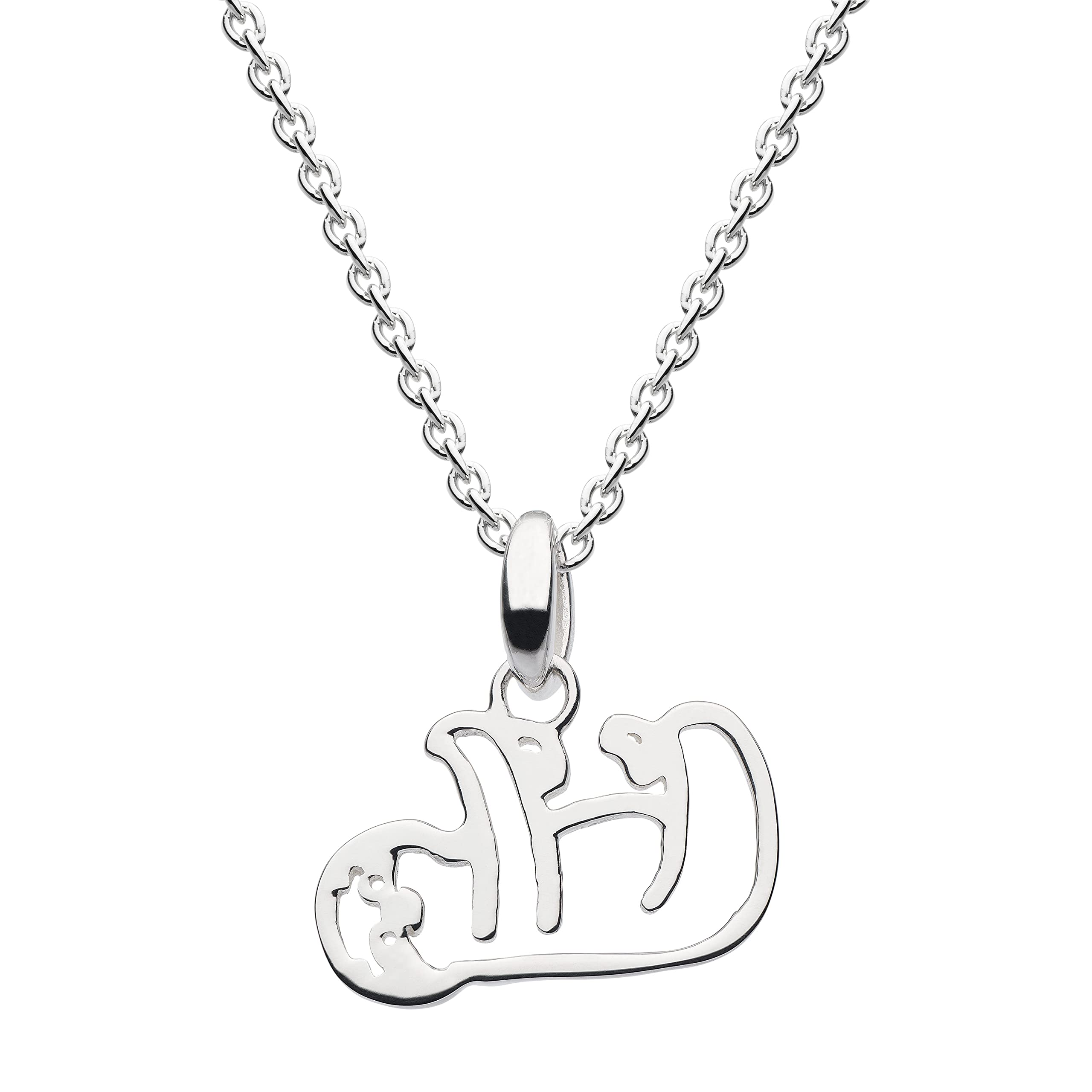 Dew Sterling Silver Sloth Necklace, 18"