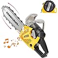 Zcpotizi Chainsaw Toy for Kids Power Tool Set with Realistic Sound, Pretend Play Toys Gifts for Outdoor Grardening Play for Boys Girls Ages 3 4 5 6 7 8 Years Olds