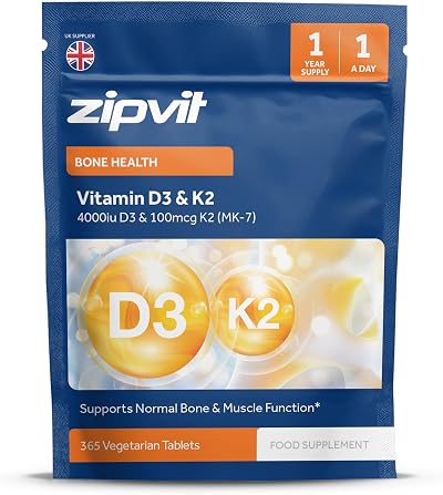 Zipvit Vitamin D3 4000 IU & Vitamin K2 MK7 100µg 365 tablets