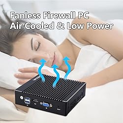 VNOPN Fanless Firewall Appliance Intel N3700/N3710