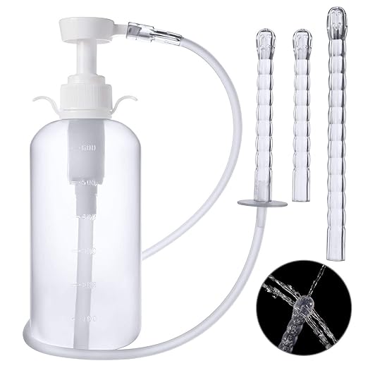 Enlove Intimdusche Analdusche Anal und Vaginaldusche Klistierspritze Irrigator Hygienedusche Shower Pumpflasche für Männer un