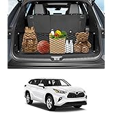 Karltys Envelope Style Cargo Net for Toyota Highlander 2020-2025 2026, Heavy Duty Rear Trunk Cargo Net for Highlander Accessories, Elastic Nylon Mesh Storage Netting Organizer