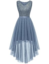 BeryLove Sequin Homecoming Dresses Tulle Formal