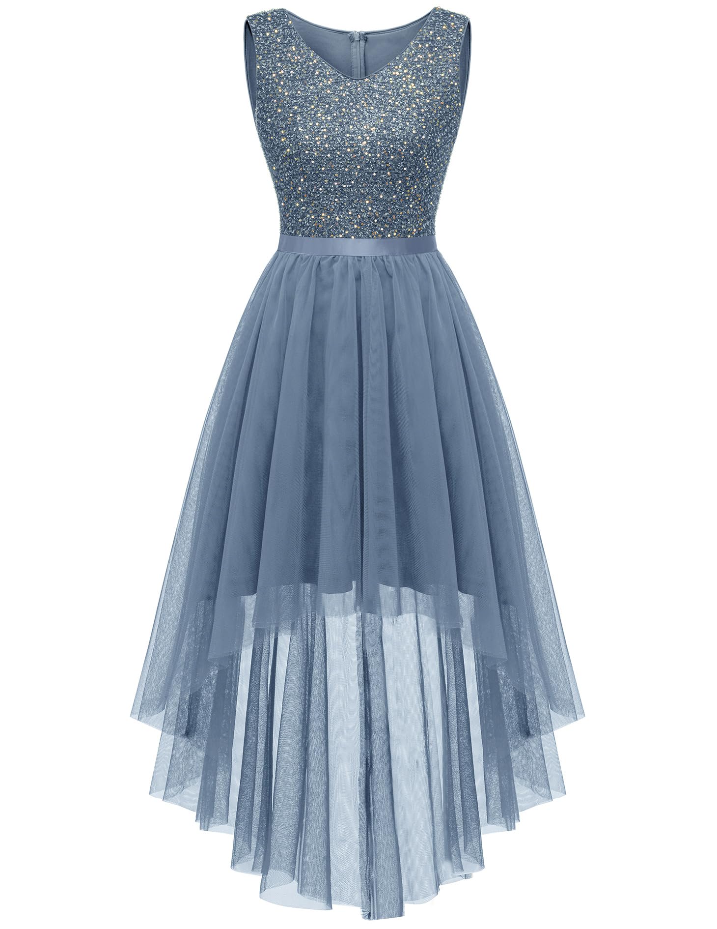 BeryLove Sequin Homecoming Dresses Tulle Formal