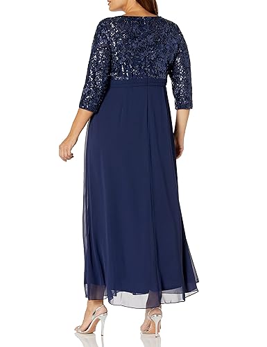 green emerald velvet dress Alex Evenings Embroidered Empire Gown Black / 6 main image 0