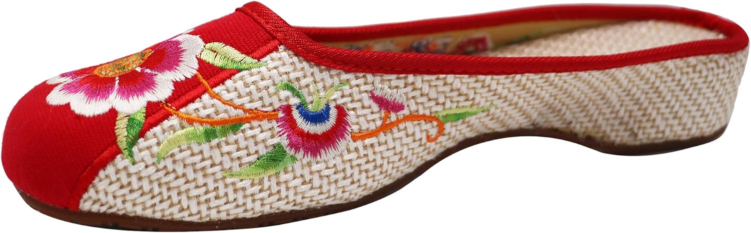 embroidered clogs
