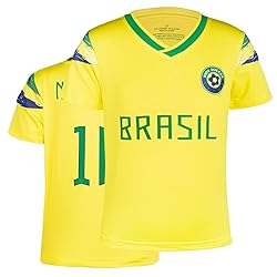 Cnins Boys Soccer Jersey Brasil for Girls Brazil