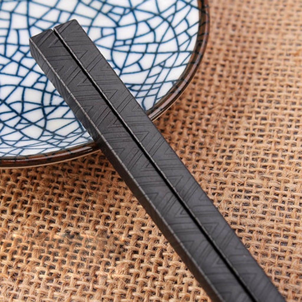 CLOTHES UK- Household Suit Japanese Chinese Chopsticks Antiskid Resistant High Temperature Alloy Chopsticks Without Mouldy And Rusty Hotel Sharp Chopsticks Suit