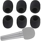 HIYANCO 6 Pack Foam Mic Cover for Shure SM58 SM48 and Most Ball-Type Microphone, Handheld Microphone Windscreen Thick and Breathable Foam Microphone Protector Mic Wind Cover