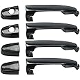 BACLAUGH Front Rear Left Right Door Handle Set of 4 Replacement for Toyota Corolla Matrix 03-08