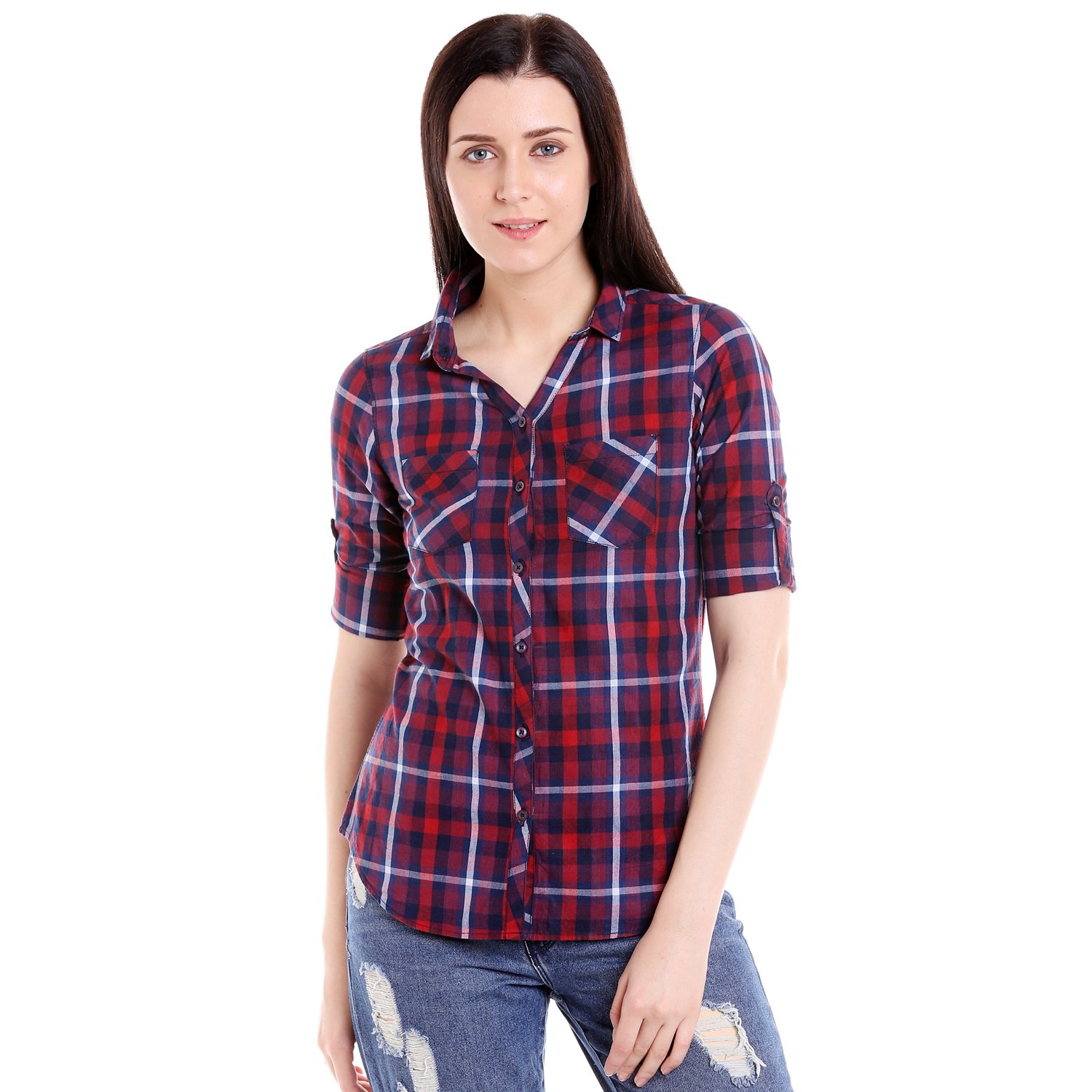 campus sutra women's cotton casual shirt