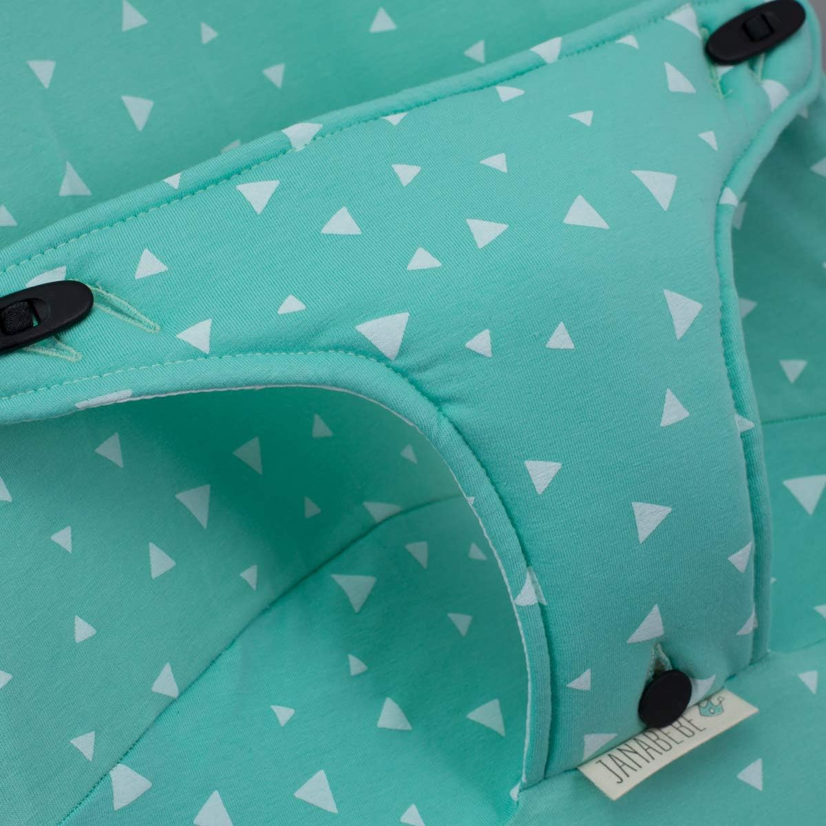 JYOKO Cotton Liner Compatible with BabyBjörn Bouncers (Soft, Balance and Bliss) Mint Sparkles Print - Image 5