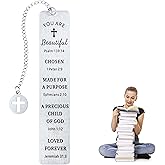 Bible Bookmark Metal Bookmarks Christian Gift for Women Men Girls Boys Baptism and First Communion Graduation and Back to School Religious Inspirational Scripture Verse Bookmark for Book Lovers