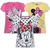 Disney Little Girls' 3 Pack Minnie Mouse Tees