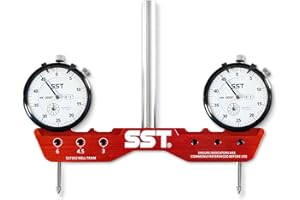 STUPID SIMPLE TOOLS SST - Regular Mill & Lathe Tramming System - Tram, Align, & Square for Machine Calibration - For Angular Misalignment - Precise & Powerful - 0.0005” Dial Indicators - Designed in the USA