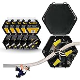 Rack-A-Tiers Open Splice Junction Box (5 Pack) (UL Listed), One-Piece Junction Box Splice Box. 5 Second Installation (JB400.p5)