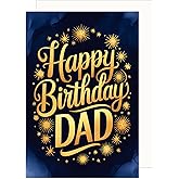 Edition Seidel Premium Birthday Card with Envelope. Greeting Card Birthday Happy Birthday Man Father Dad (G3763 SW025)