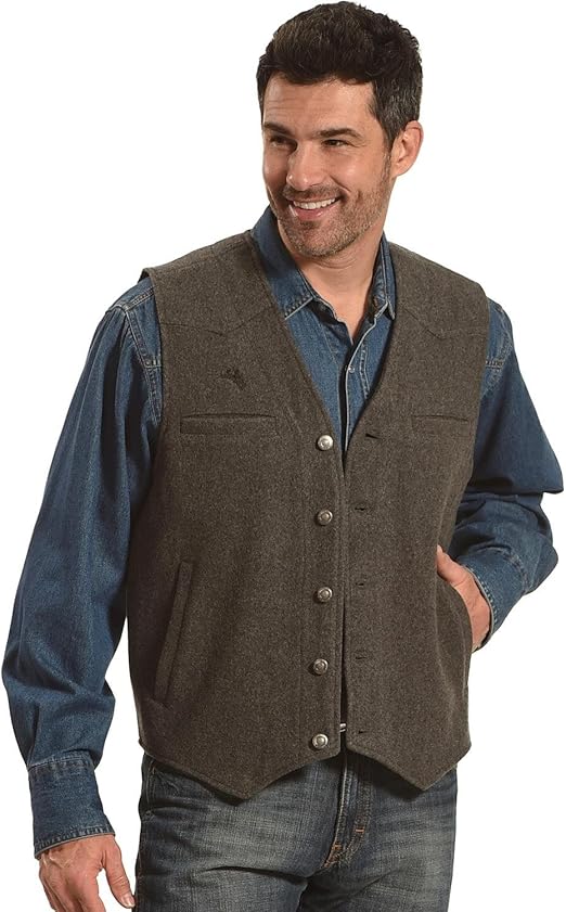 Wyoming Traders Men's Grey Wool Vest VcGrey Amazon.ca Luggage & Bags