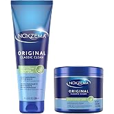 Noxzema Face Wash, Original Deep Cleansing Cream Jar &amp; Tube Bundle | Eucalyptus-Infused Cream Cleanser with the Signature Tingle, Removes Dirt, Oil and Makeup, Dermatologist-Tested