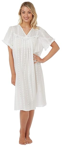 short white cotton nightdress