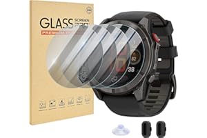 EasEasy 4 Pack Privacy Compatible For Garmin Fenix 8 Pro 51mm Screen Protector Amoled/MicroLED, Anti-peeping 9H Hardness Full